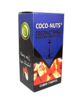 CocoNutz Natural Cube Hookah Coals 108 Pieces