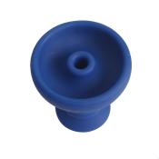 Zebra Silicone Phunnel Hookah Bowl Blue