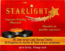 Starlight Instant Hookah Coals 33MM (100 Pieces)